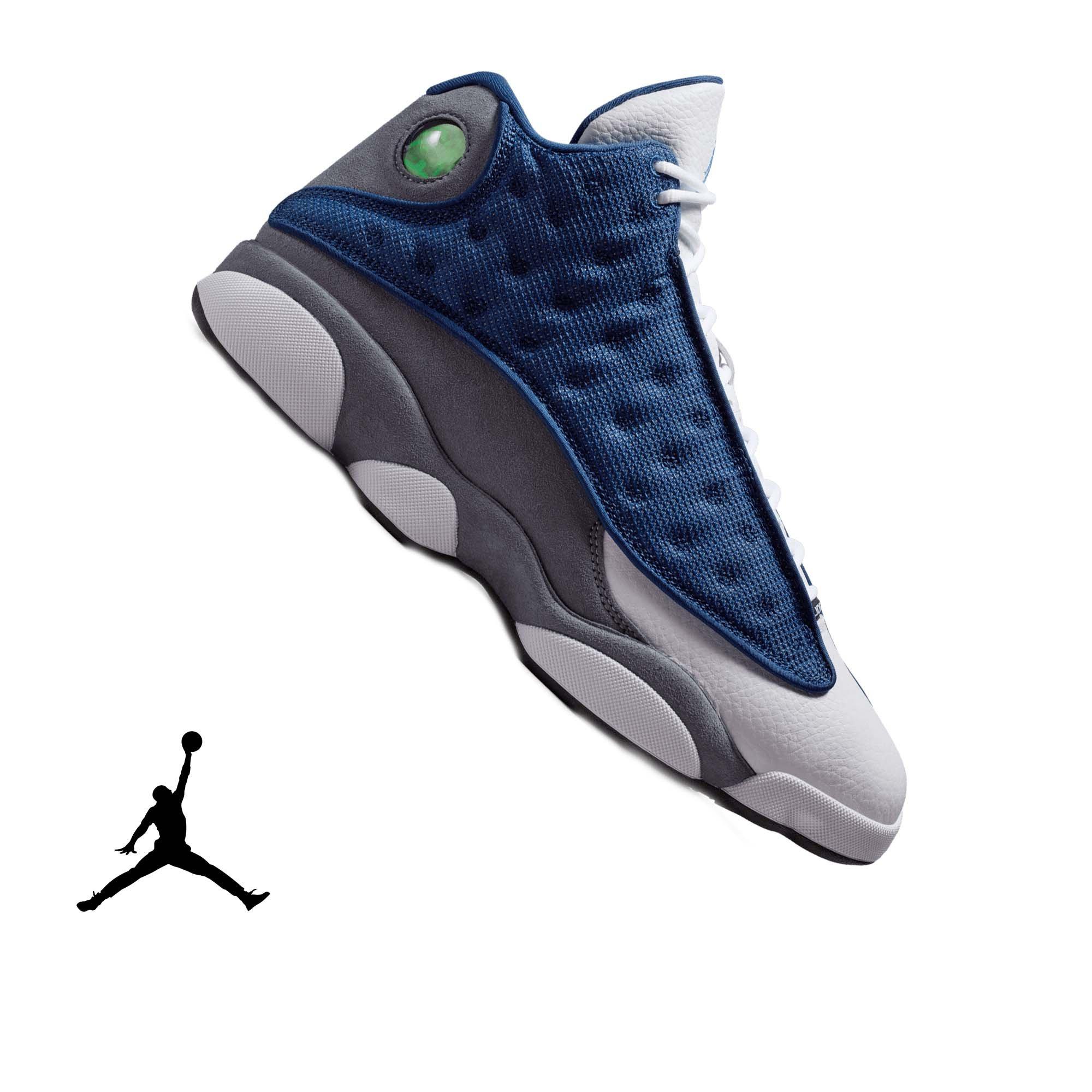 Jordan 13 Retro "Navy and Flint Grey" Men's Shoe - NAVY/UNIVERSITY BLUE/FLINT GREY/WHITE